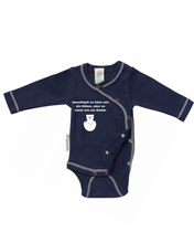 Lade das Bild in den Galerie-Viewer, Frühchen Wickelbody, Gr.44 -"eisbärküken" (Art.Nr.18)