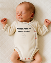 Lade das Bild in den Galerie-Viewer, Frühchen Wickelbody, Gr.44 -"eisbärküken" (Art.Nr.18)