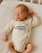 Lade das Bild in den Galerie-Viewer, Frühchen Wickelbody, Gr.44 -"Ich kam früher, um mehr Zeit mit dir zu haben" (Art.Nr.21)