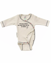Lade das Bild in den Galerie-Viewer, Frühchen Wickelbody, Gr.44 -"Ich kam früher, um mehr Zeit mit dir zu haben" (Art.Nr.21)