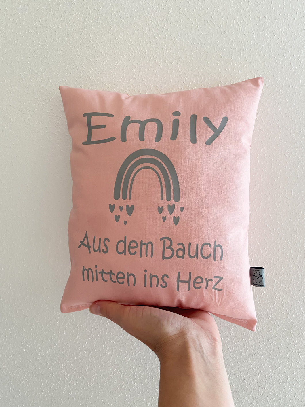 Namens-Kissen (rosa)
